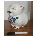SMILEY USA Pig Pitcher. 7.5' tall