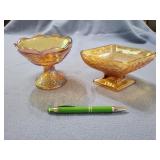 Amber compote & candle holder