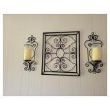 Black scroll work wall group