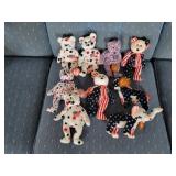 9 TY Patriotic Beanie Babies