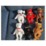 6 TY bears. 1 USA  & 5 others