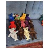 12 TY BEANIE BABY Bears