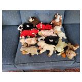 13 TY Farm Animal Beanie Babies