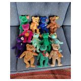 16 TY BEANIE BABY Bears