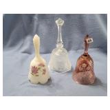 2 vintage Fenton bells