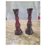 Pair Avon 1876 Cape Cod candle sticks