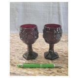 2 Avon 1876 CapeCod wine glasses