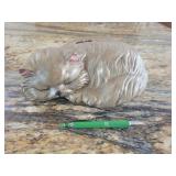 Ceramic cat bank. 11' long
