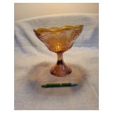 Amber Indiana Glass compote