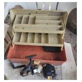 Plano tackle box and 2 reels