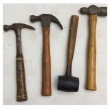 Claw & Ball Peen Hammers and Rubber Mallet