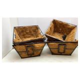 (4) Coconut Hair Hanging Planters