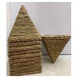 (12) 12x12 Cone Wrapped Hanging Planters