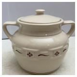 Longaberger Pottery Woven Traditions Red Cookie