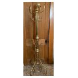 6ft Brass Look Hall Tree