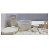 VTG Tupperware Cake w/lid, (6) Popsicle, S&P &