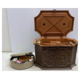 Case & Tin of Sewing Notions