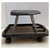 Shop Stool on plastic Casters