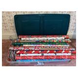 Tote of Christmas Wrapping Paper & Name Tags