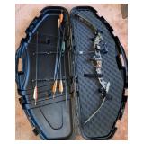 Martin Archery Compound Bow, Arrows & Case