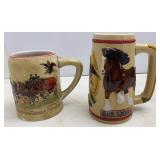 Budweiser & Bud Light Steins