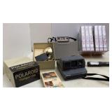 Polaroid 220 & impulse Cameras, Blank VHS Tapes