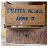 Vtg Wooden Box & Apple Crate