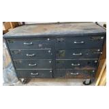 Metal Shop Cart With Workspace & Storage