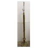 Vtg Brass Floor Lamp