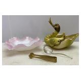 VTG Indiana Glass Lusterware & Hull Planter