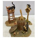 Schmid Lowell Davis Cat Figurines