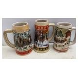 Budweiser Holiday Steins