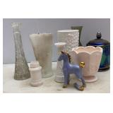 Pink & Other Milk Glass Pieces