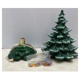 VTG Porcelain Christmas Tree & Giblets