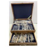 Nickel Silver Flatware Set & Case