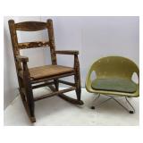 MCM Cosco Childï¿½s Chair & Antique Rocker