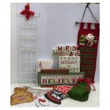 Christmas Card Holder, Wooden Signs & Other Decor