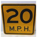 20mph Street Sign