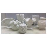Fenton & Westmoreland Milk Glass Pieces