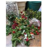 Christmas Garland, Greenery & Flower Picks