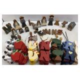 Wooden Amish Figures & Letters (COUNTRY)