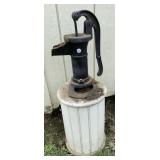 Pitcher Pump on Wooden Stand