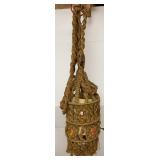 Vtg Hanging Rope Light