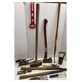 Sledge Hammer, Axe, Weed Cutter, Pruners