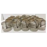 (21) Antique Bale Top Half Pint Fruit Jars