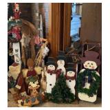 Tall Wooden Christmas Decor