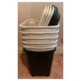 (5) 20-gal Sterilite Totes w/lids & (1) Larger