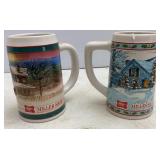 Miller High Life Holiday Steins