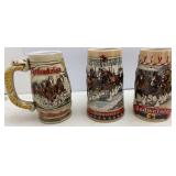 Budweiser Holiday & Clydesdales Steins