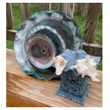 Copper Landscape Fountain, Lantern & Art